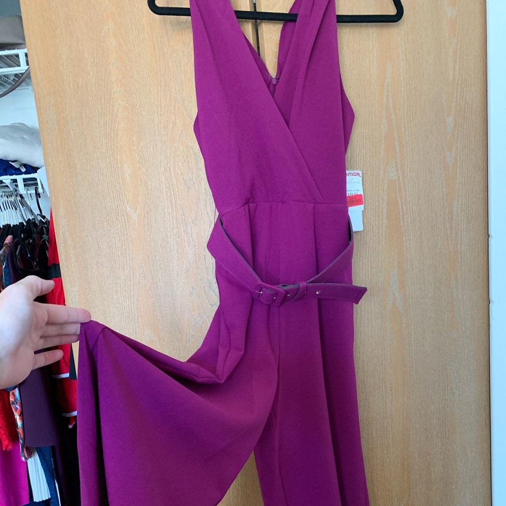Purple Formal Pant Jumpsuit One Piece Size 2